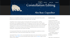 Desktop Screenshot of constellationediting.com